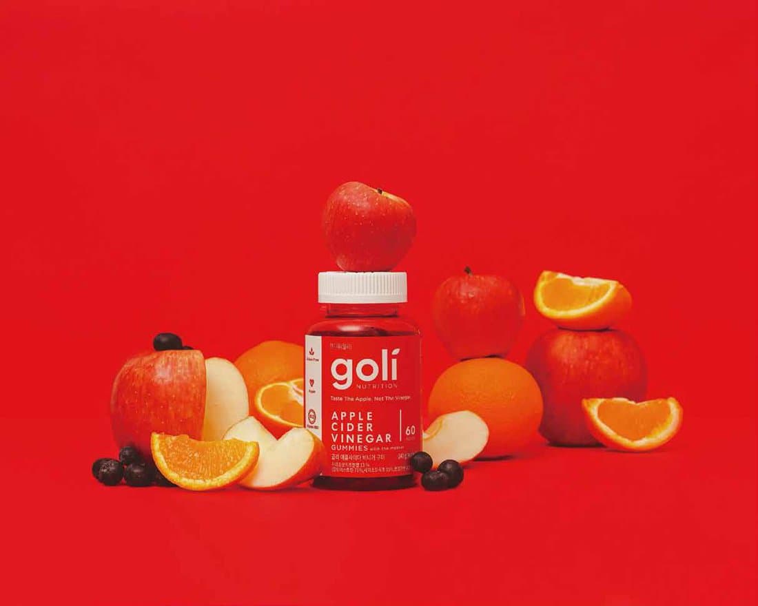 GOLI ボトルとりんご・オレンジ・ベリー